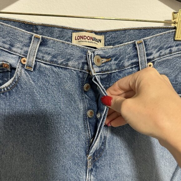 Vintage London Jean Capris Women’s Size 12 Retro Colorful Hippie Boho High Waist - Picture 3 of 9